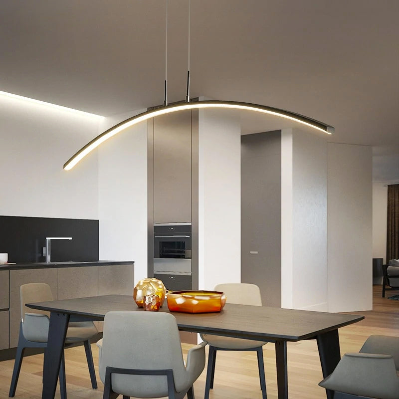 NyraCurve Pendant Lamp With Ambient Warm LED Lighting