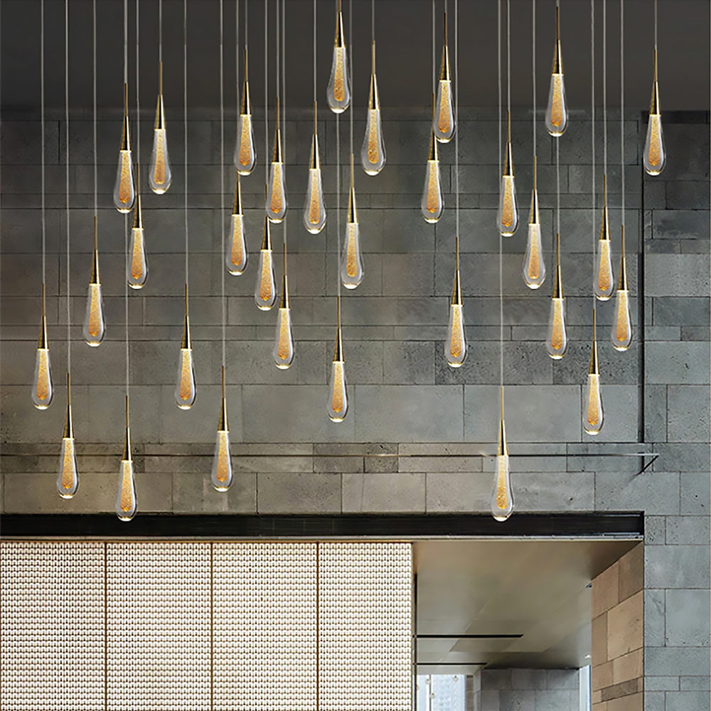 Driplet Glow Pendant Light by Lumeris with LED Drops