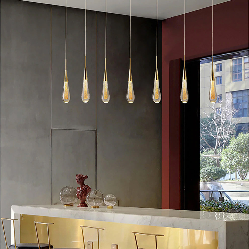 Driplet Glow Pendant Light by Lumeris with LED Drops