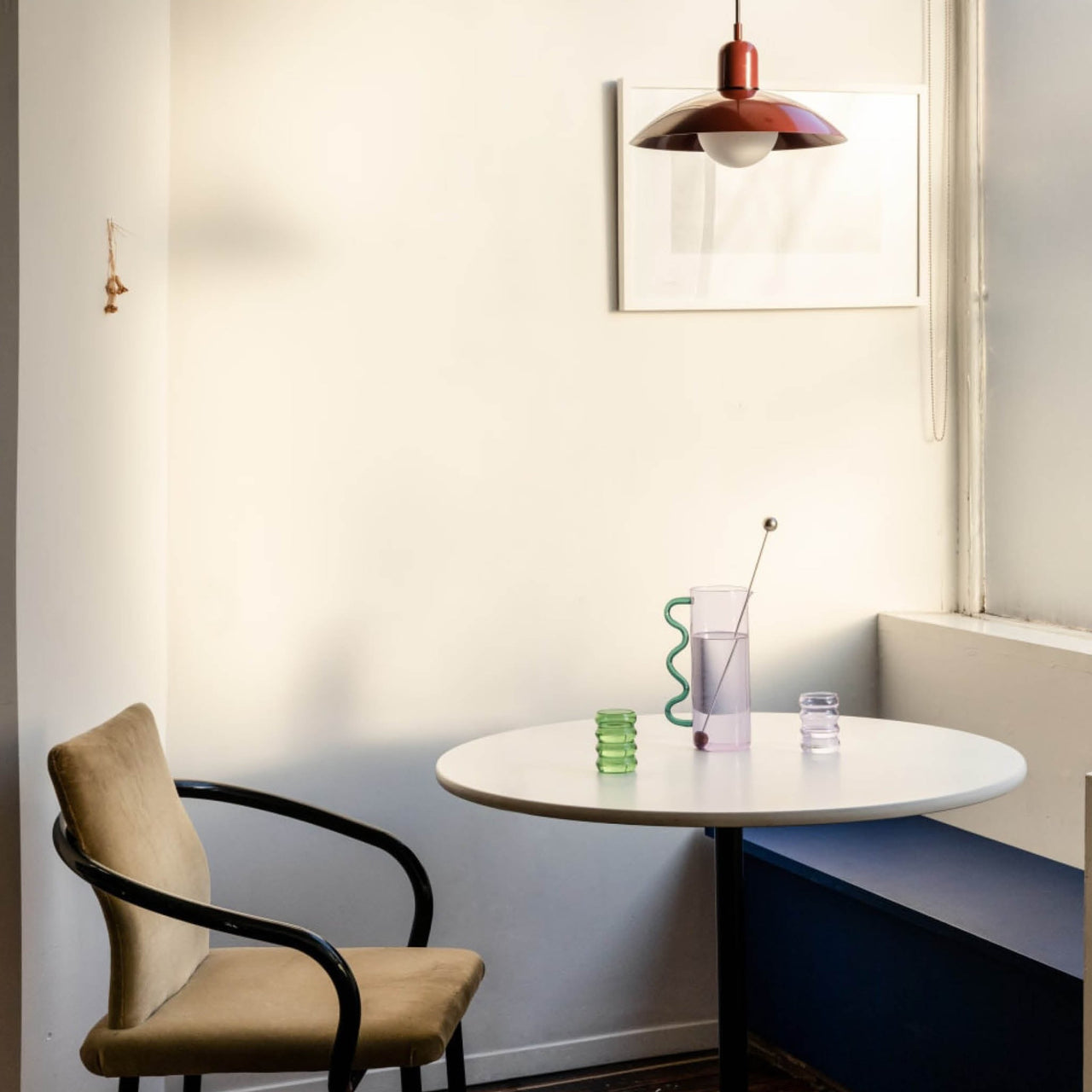 NovaLume Bauhaus Glass Pendant Light for Small Spaces