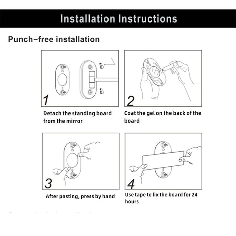 Aurora Guld LED Förstoringsspegel för Smink och Toalettbord