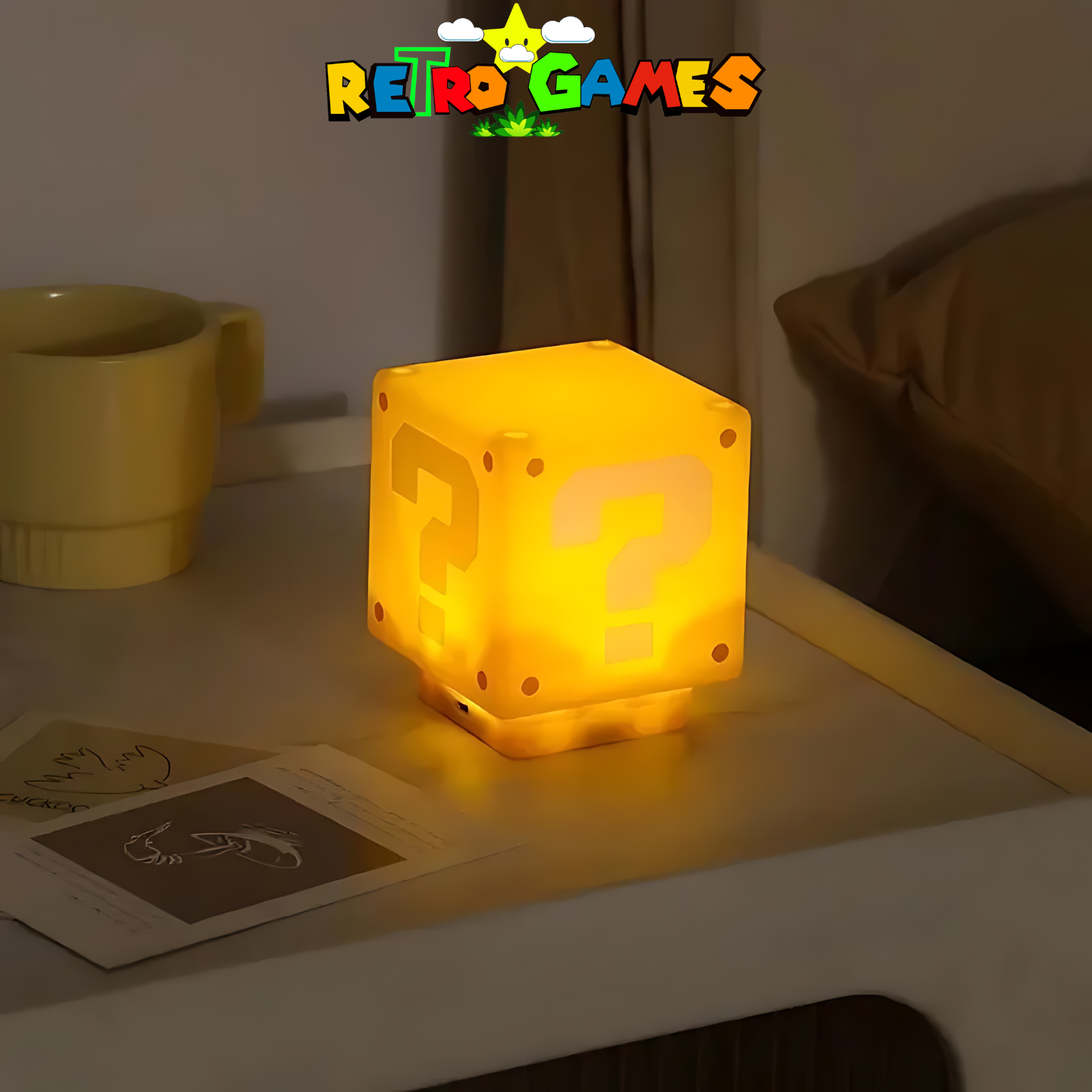 LuminoQuest Illuminatore a Blocchi per Fan di Mario Retrò