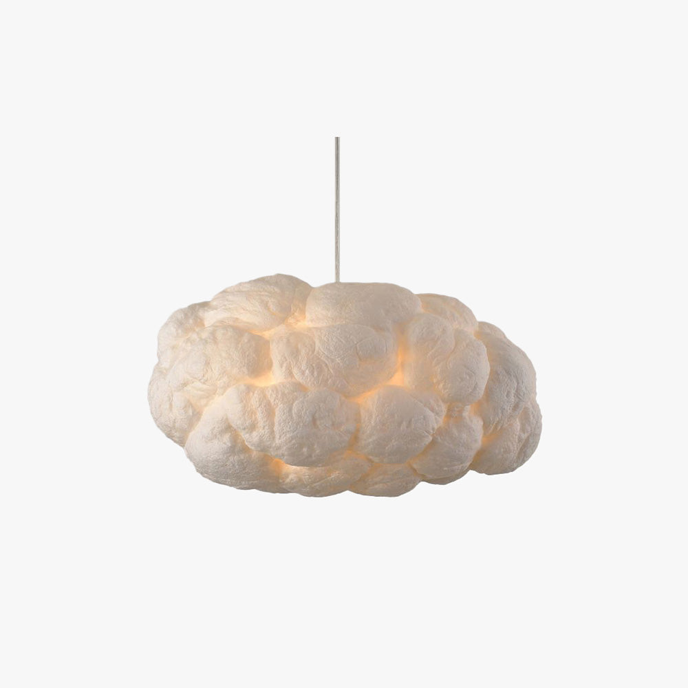 CirrusGlow Cloud LED Pendant Light In White PVC Cotton