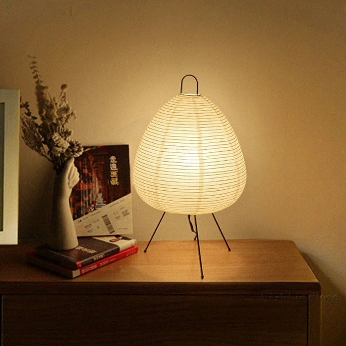 Lampada di carta di riso Kizuna con luce LED soffusa ambientale decorativa