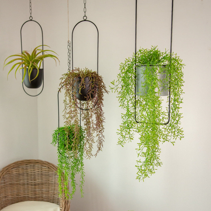 Luxe Geometric Hanging Planters for Modern Interiors