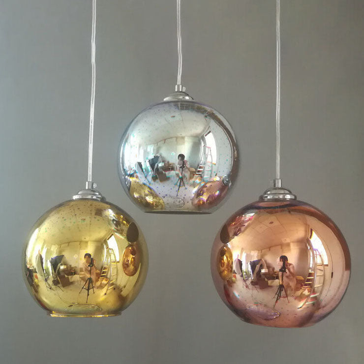 AuroraNova 3D Glass Dome Pendant Light Colorful Modern
