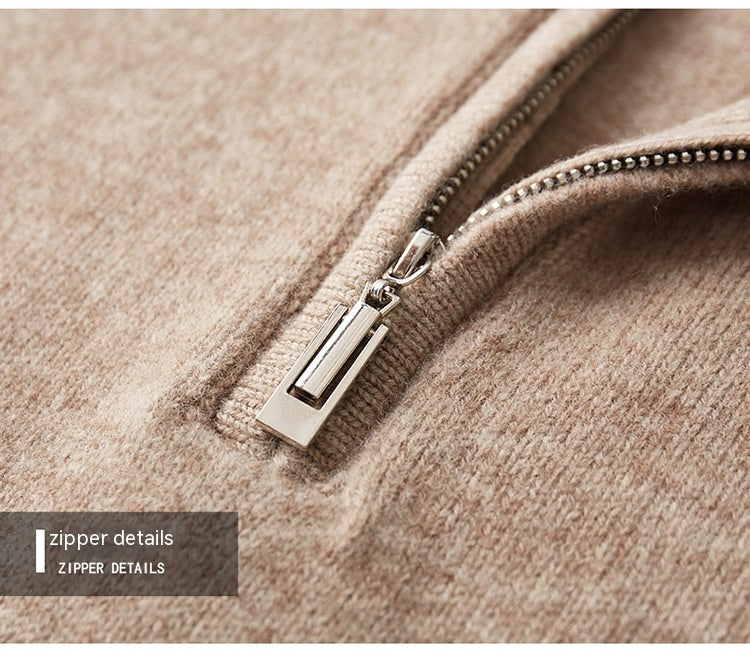 Lyra Premium Wool Half Zip Sweater - 100% Australian Wool