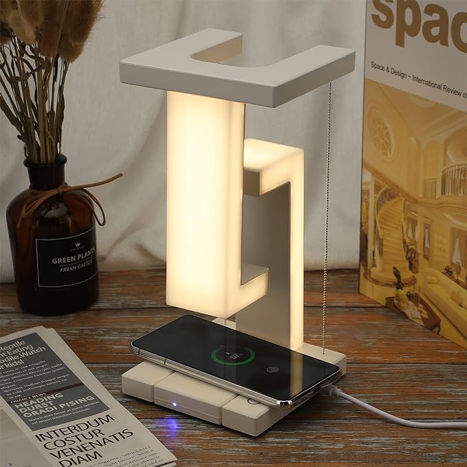 LumaBeam Lampada da ricarica wireless | Elegante luce LED con ricarica rapida