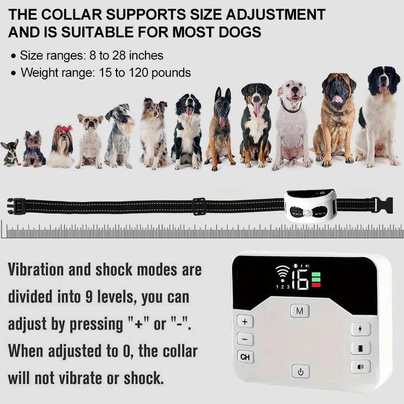 AetherPet Dual-Mode Wireless Fence and Training Collar