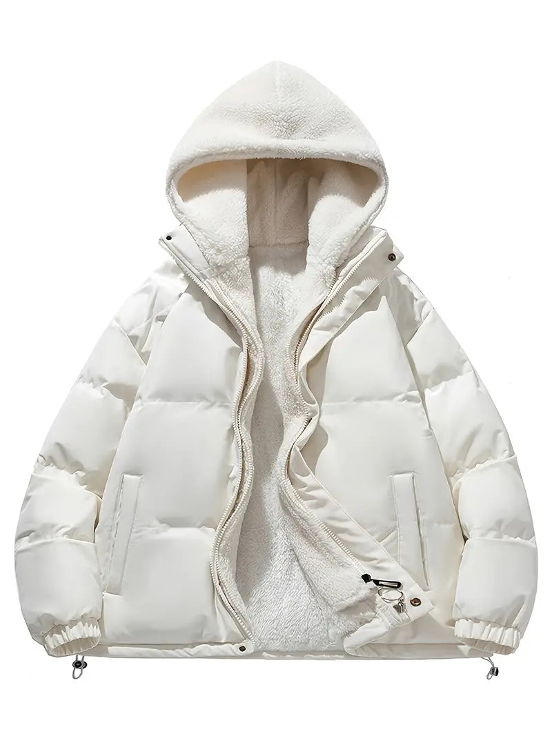 AlderCozy Fleece Hooded Winter Jacket For Cold Days