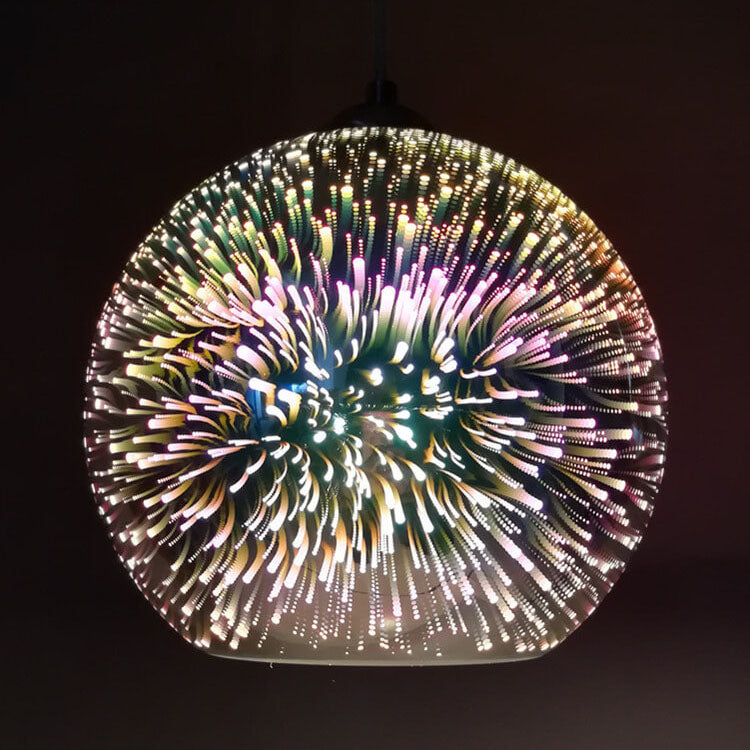 AuroraNova 3D Glass Dome Pendant Light Colorful Modern