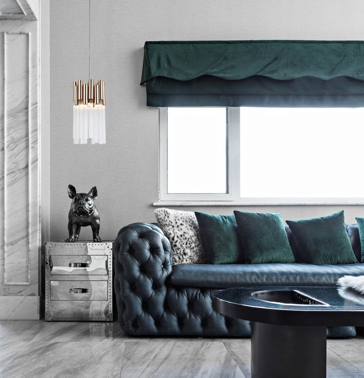 Lampada a sospensione elegante Aurelia Crystal