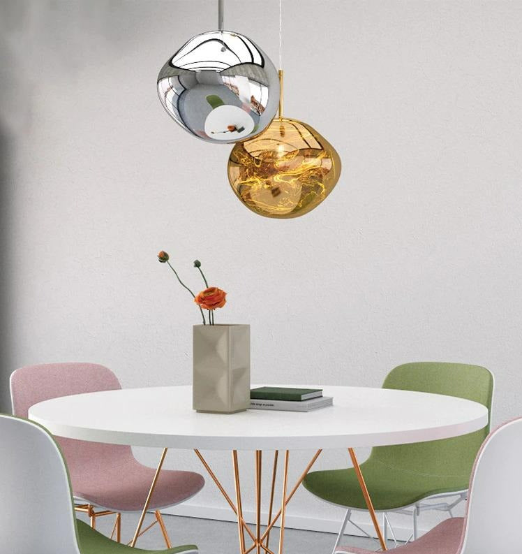 Vibrant Twisted Pendant Lights