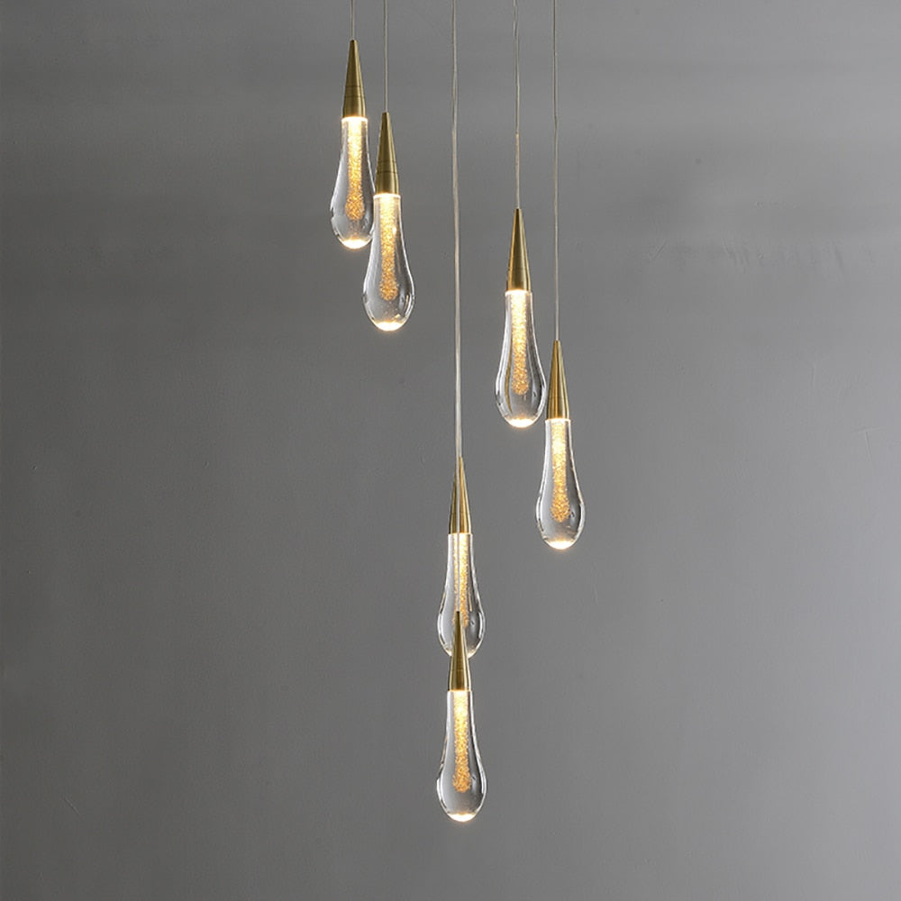 Driplet Glow Pendant Light by Lumeris with LED Drops