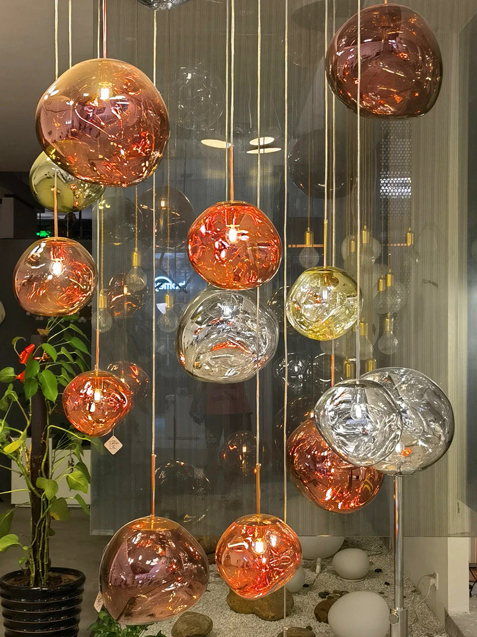 Vibrant Twisted Pendant Lights