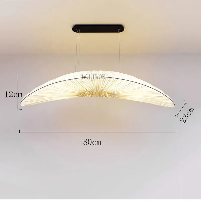 Marinelle Fabric Sailing Chandelier White LED Pendant