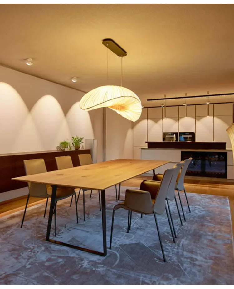 Marinelle Fabric Sailing Chandelier White LED Pendant