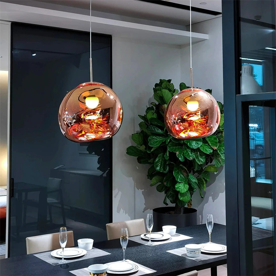 Vibrant Twisted Pendant Lights