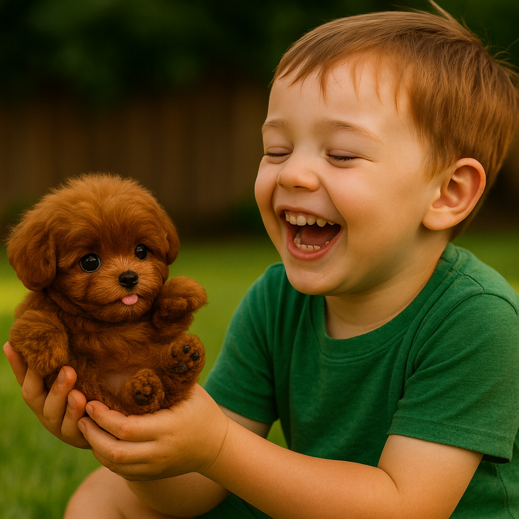 Furrino Interactive Puppy Toy With Realistic Movements Responds To Voice And Touch Soft PU Materials