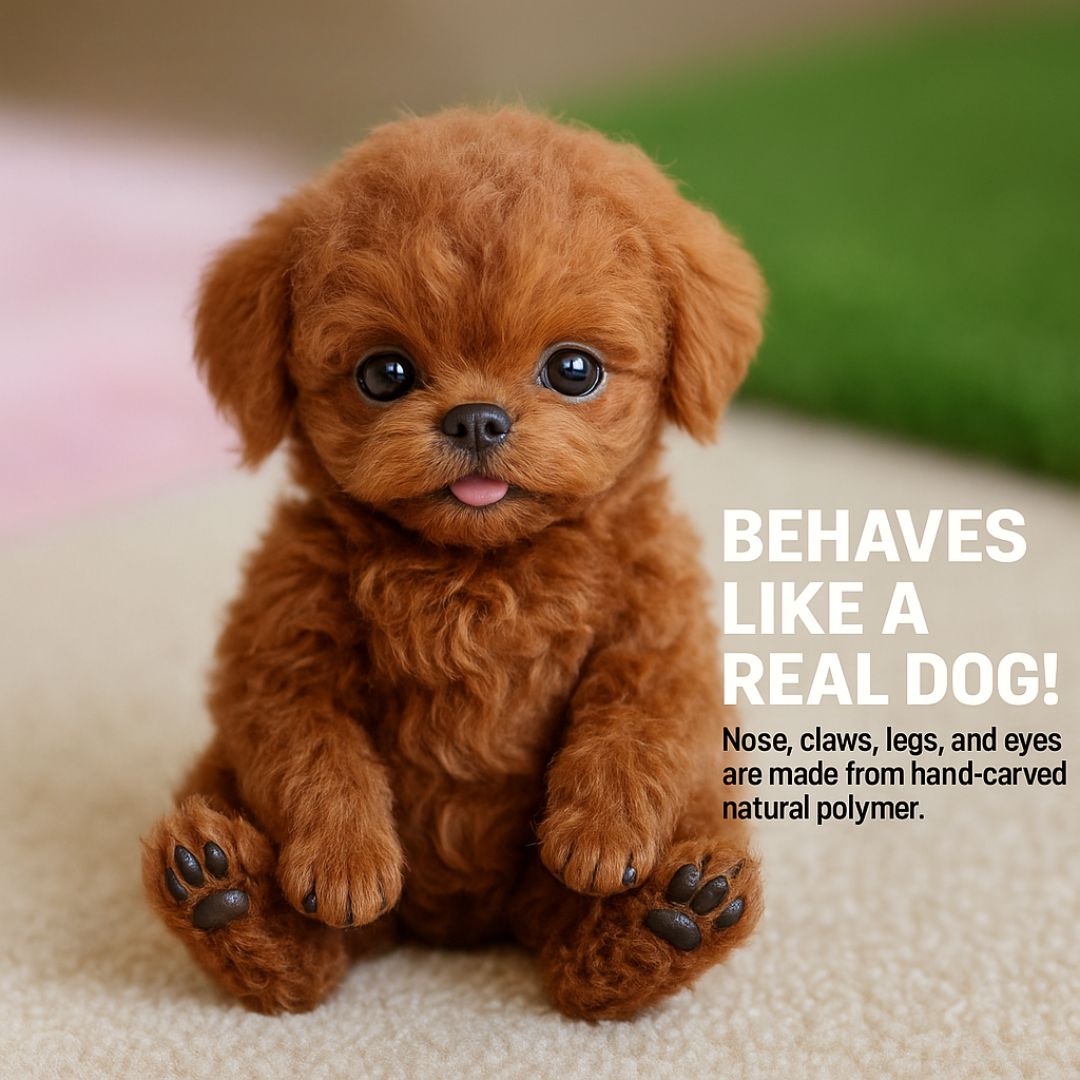 Furrino Interactive Puppy Toy With Realistic Movements Responds To Voice And Touch Soft PU Materials