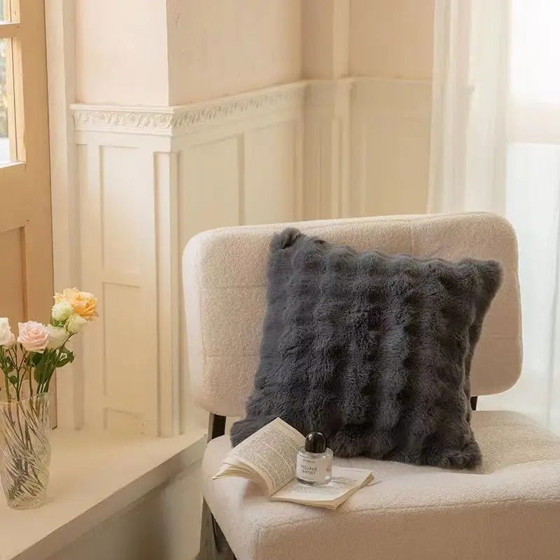 שמיכת פרווה מלאכותית של ארנב אוריאהווייב, רכה ומפנקת לחום