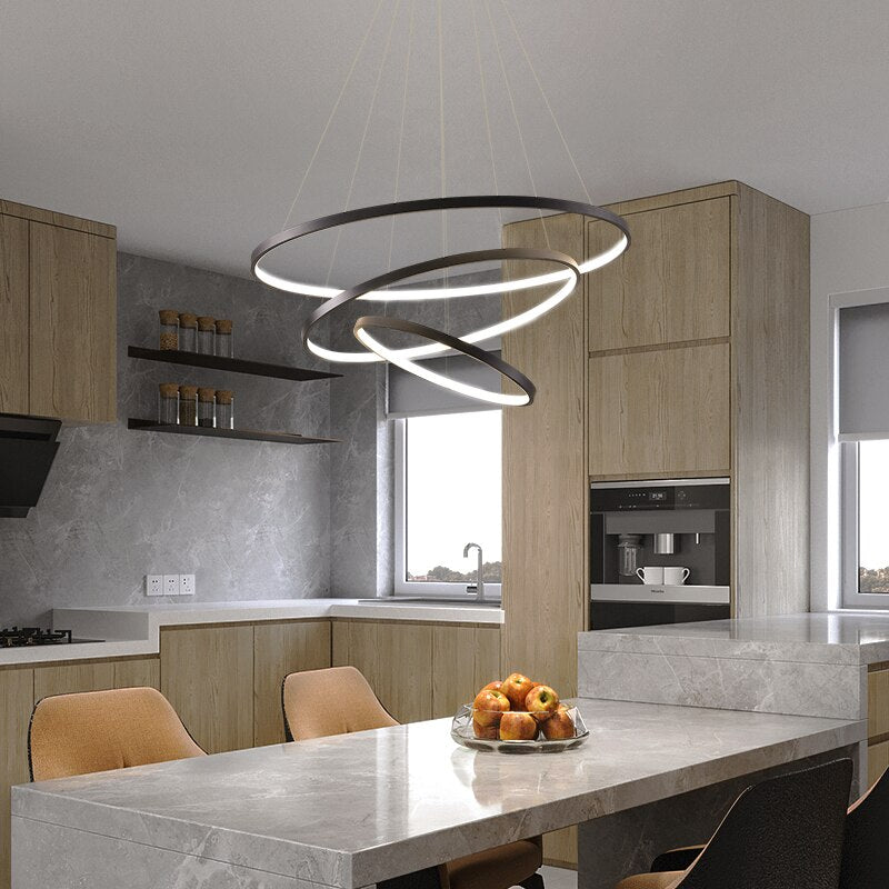 Lumenia | Contemporary LED Ring Chandelier