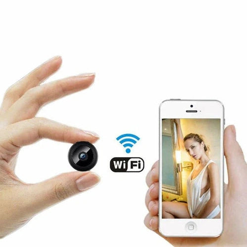 LumaGuard Mini 1080P HD Spy Camera With Night Vision And WiFi For Discreet Home Nursery Office Monitoring