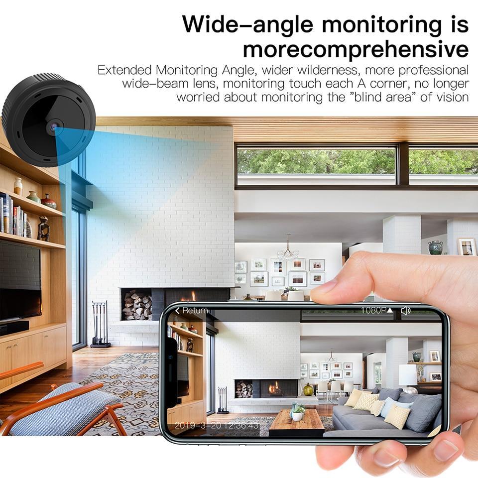 LumaGuard Mini 1080P HD Spy Camera With Night Vision And WiFi For Discreet Home Nursery Office Monitoring