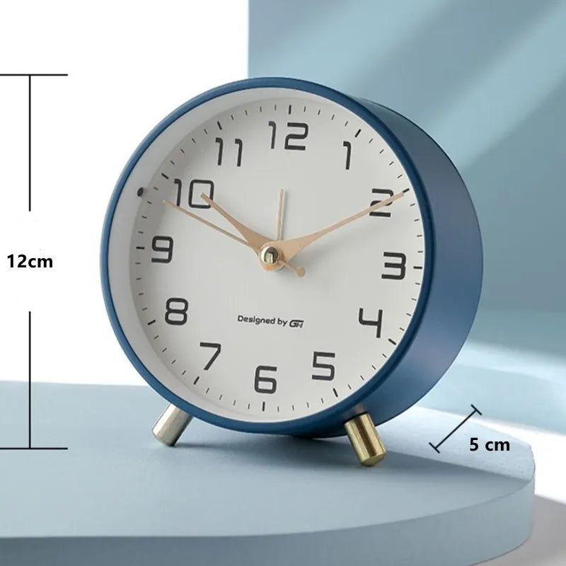 LyraNord Table Clock | Modern Scandinavian Silent Design