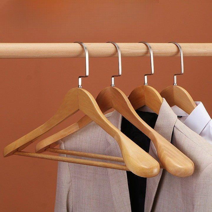 Elowen Premium Wooden Hangers with Metal Hardware