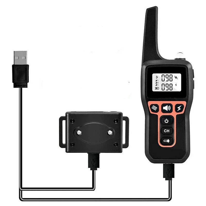 Collare per addestramento cani impermeabile ApexPaw 1000m ricaricabile