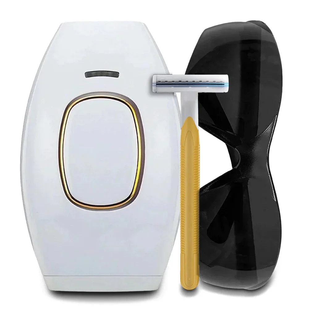 Sistema di rimozione dei peli IPL LumaNova per uso domestico per una pelle liscia