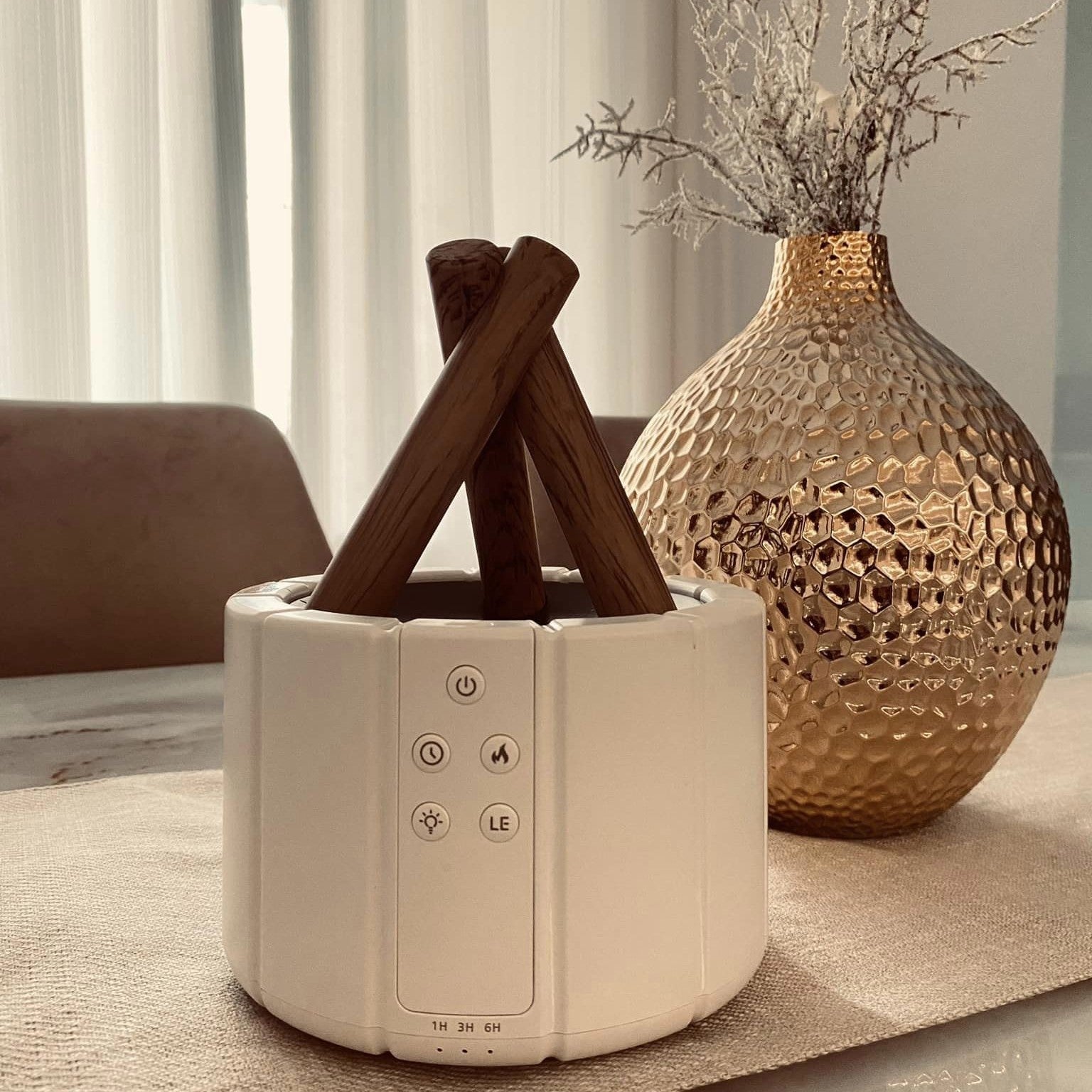 LumaMist | Umidificatore a fiamma con aromaterapia e purificatore d'aria