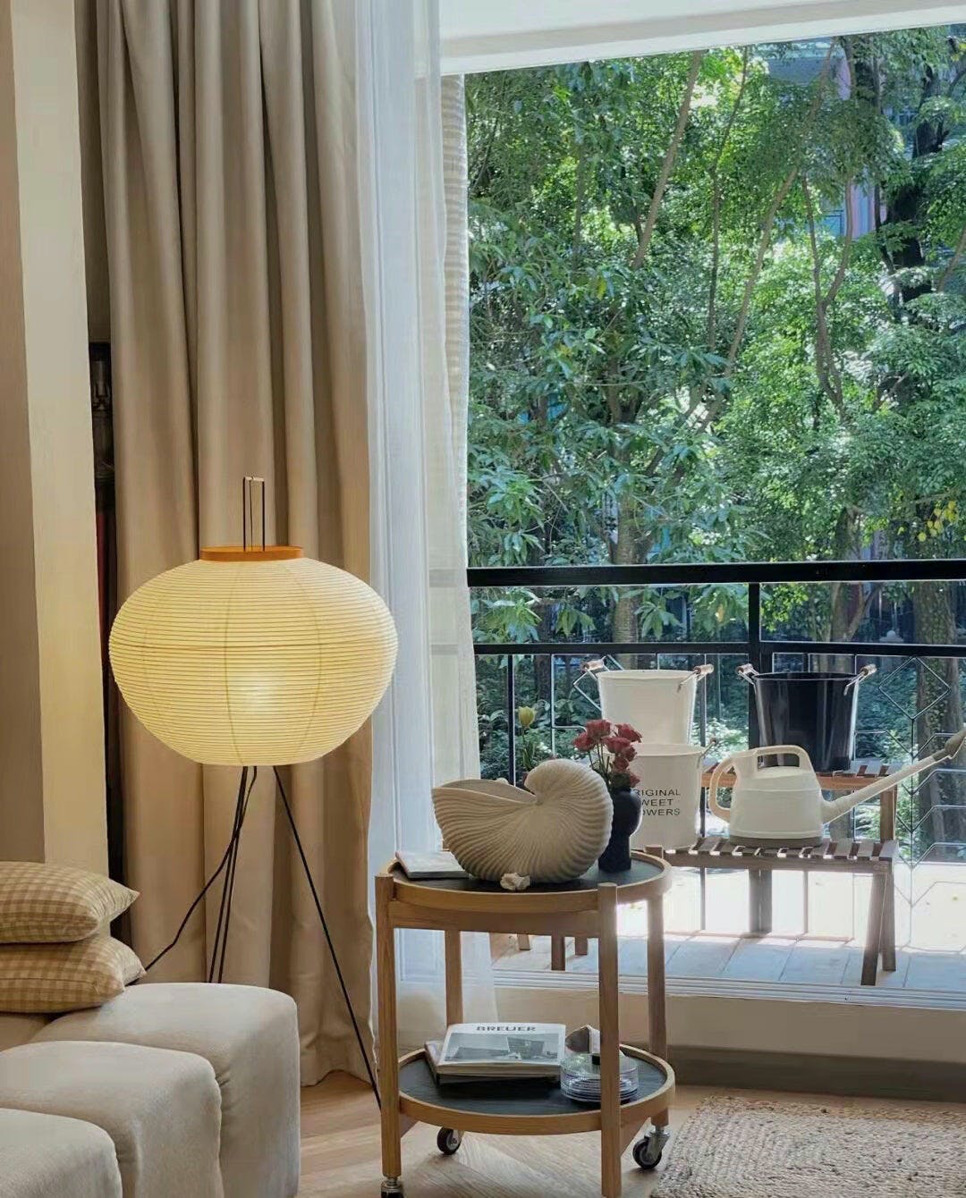 Lumiara Rice Paper Floor Lamp Japanese Inspired Ambient Glow