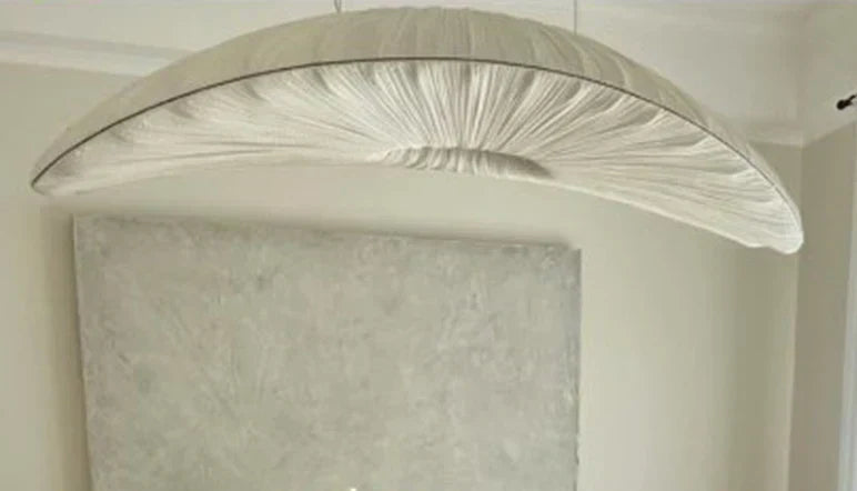 Marinelle Fabric Sailing Chandelier White LED Pendant