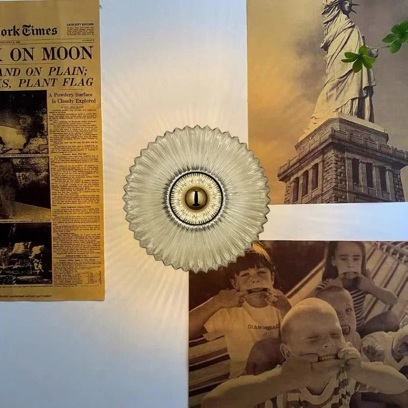 Applique da parete in vetro Lunara moderna illuminazione da parete interna