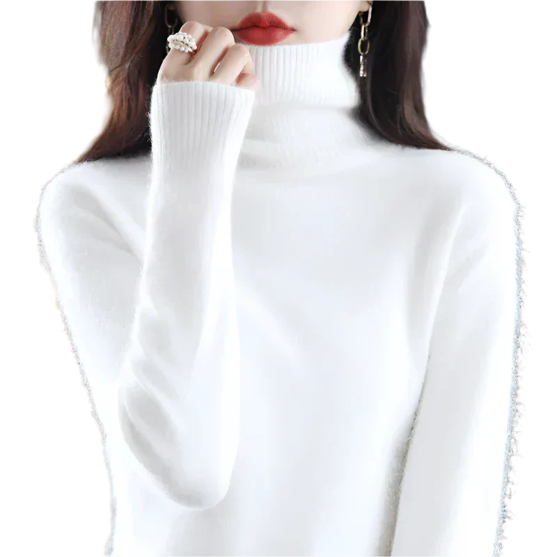 LunaWeave Dolcevita 100% Cashmere per Donna, Maglia Autunnale