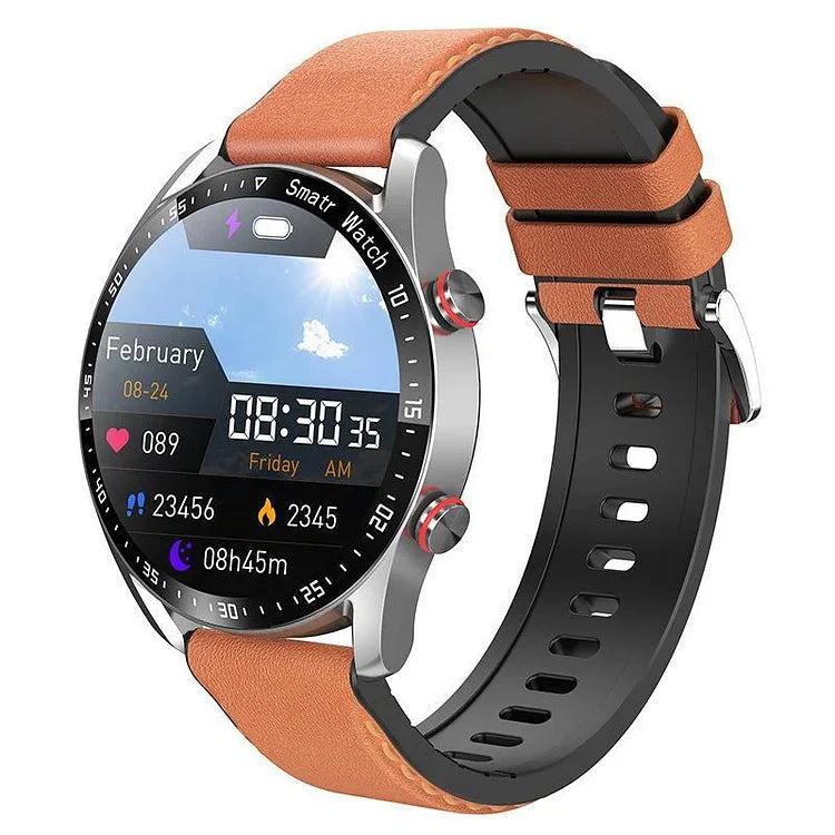 Glucera Watch 1.45 Inch Smartwatch With Non Invasive Blood Glucose Monitoring, NFC Payments And Real Time Phone Data Sync