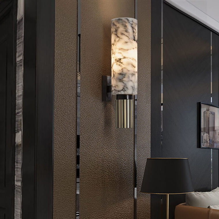 Aurelio Marble Wall Light | Luxurious Stone Wall Lamp