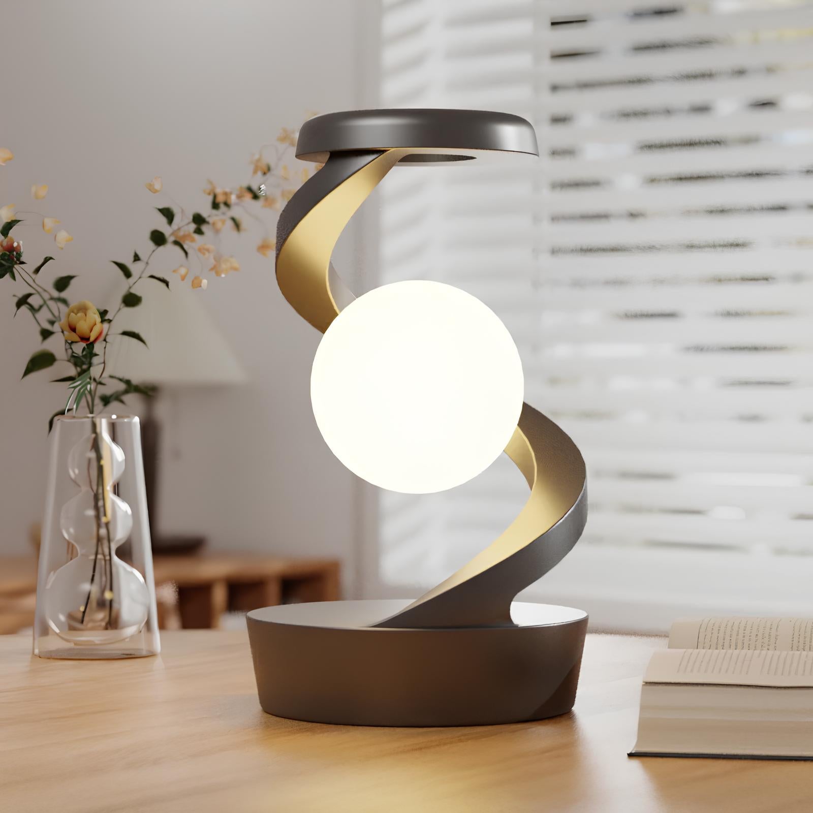 Lumeo | Beröringsfri Spiral LED-lampa och trådlös laddare