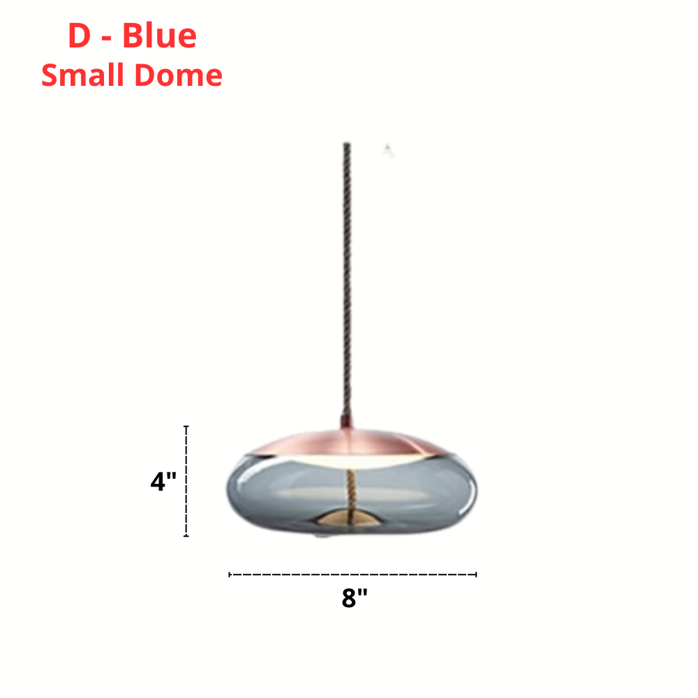 Scandinavian Rope And Glass Pendant Lights