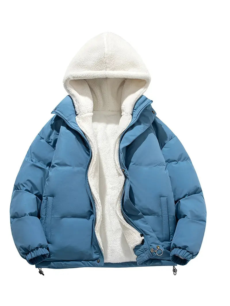 AlderCozy Fleece Hooded Winter Jacket For Cold Days