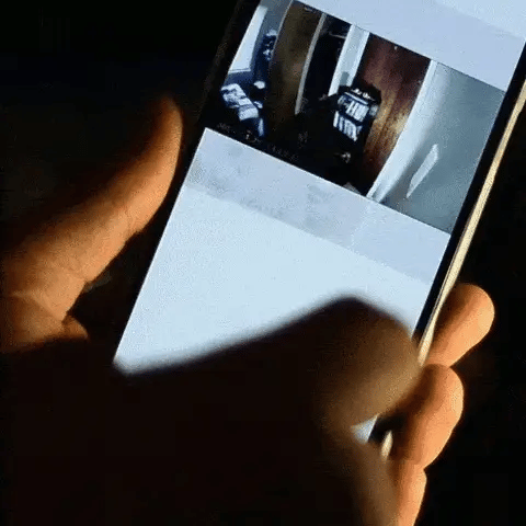 Kompakt WiFi-säkerhetskamera med nattseende för hemmet