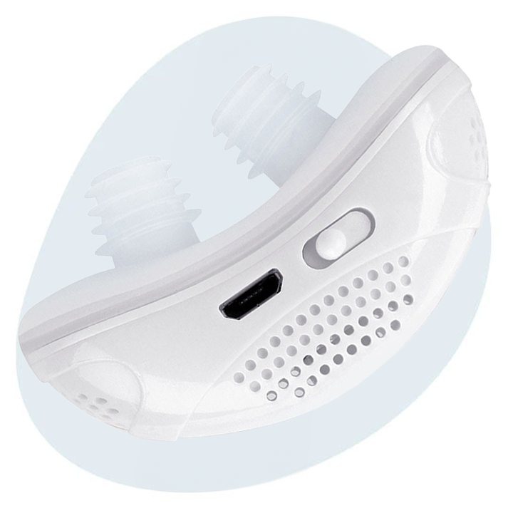 מערכת שינה BreatheEase Micro CPAP עם עיצוב קומפקטי ללא מסכה לנשימה שקטה ונוחה