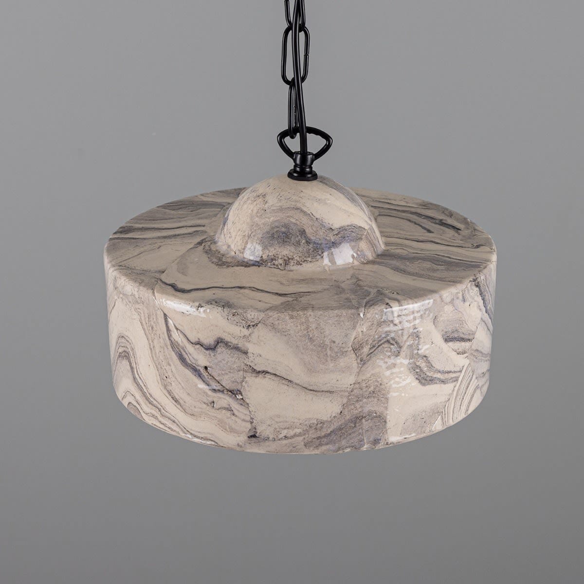 Aurelia Marmor Pendelleuchte, Mid-Century Modern handgefertigt