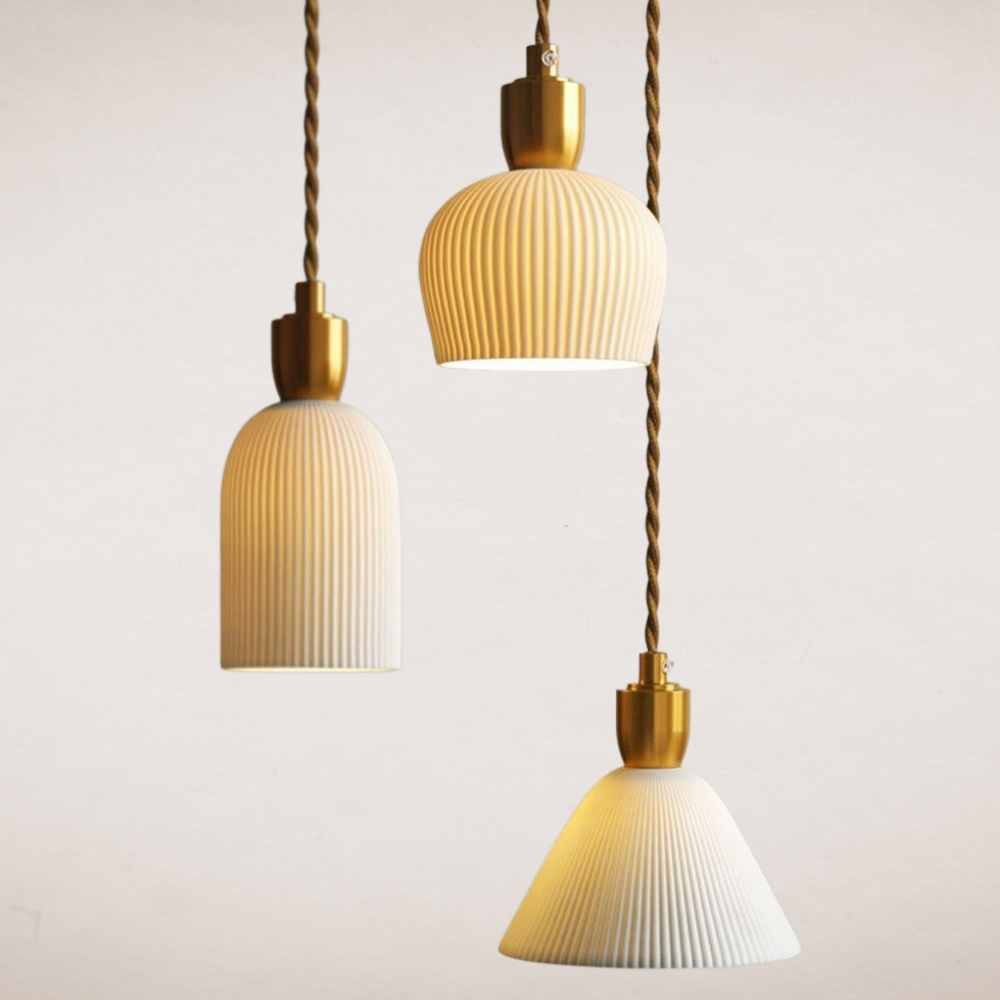 Marlo | Modern White Ceramic Pendant Lights