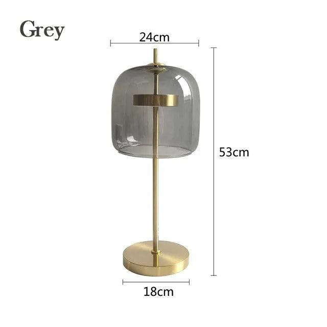 Scandinavian Clear Glass Table And Desk Lamp, Modern LED Lighting For Living Room And Bedroom