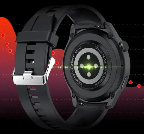 Glucera Watch 1.45 Inch Smartwatch With Non Invasive Blood Glucose Monitoring, NFC Payments And Real Time Phone Data Sync