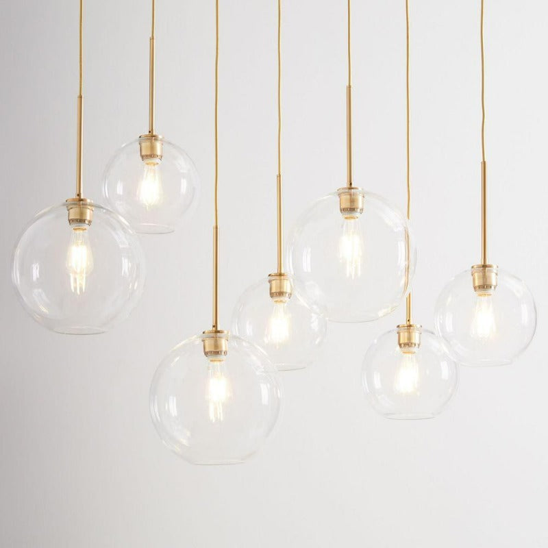 Marinelle | Contemporary Glass Globe Pendant Lights