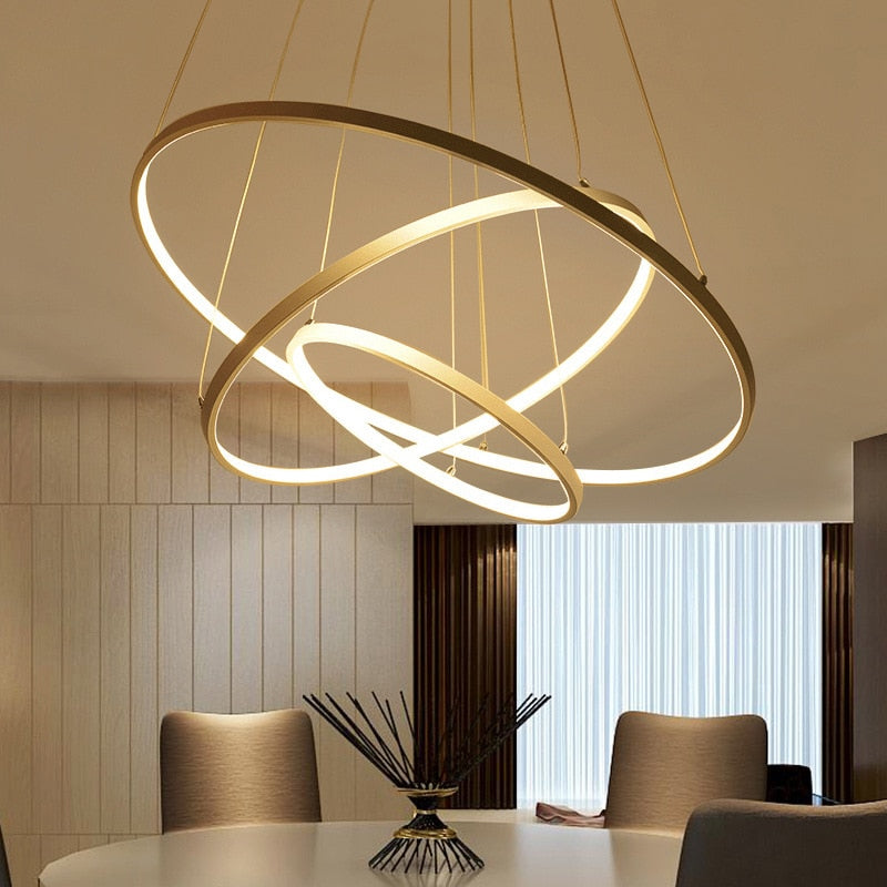 Lumenia | Contemporary LED Ring Chandelier